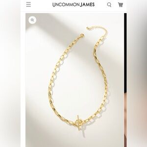 Uncommon James Gold Chain Toggle Necklace